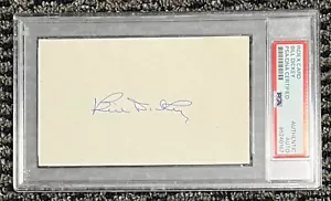 BILL DICKEY AUTOGRAPHED SIGNED 3X5 INDEX CARD *PSA SLABBED* HOF NY YANKEES! - Picture 1 of 1