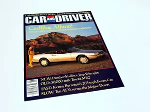 Cadillac Allante 1987 coche y conductor reimpreso junio de 1986 - Imagen 1 de 1