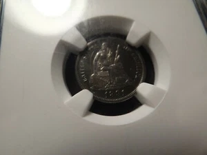 1891 NGC PF61 Mild Cameo Seated Liberty Dime PR61 SLABZ - Picture 1 of 7