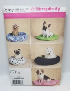 UNCUT Dog Beds Two Sizes Sewing Pattern by Simplicity, Designs by Ida Fry, 2297 - Picture 1 of 2