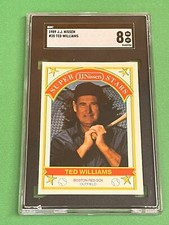 HOF TED WILLIAMS 1989 J.J. NISSEN SUPER STARS BOSTON RED SOX CARD 20 SGC NM-MT 8