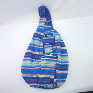 Kavu Mesh Seil Pack Playa gestreift Umhängetasche Schlinge Rucksack Mehrfachtasche - Bild 1 von 8