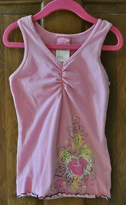 Girl's Capezio Dance Exercise Top Size S Pink with Black trim & Assorted Colors - Picture 1 of 3