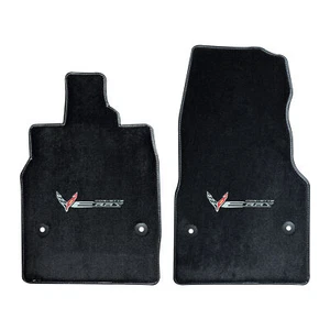 Lloyd Mats Corvette C8 E-Ray 2024-ON, 2PC, Flags Silver w/Corvette Word & E-RAY - Picture 1 of 4