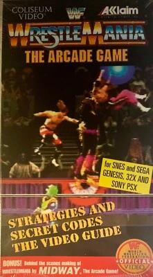 WWF Wrestlemania The Arcade Game - The Video Guide VHS Vintage RARE OOP New Sea - Image 1 of 4