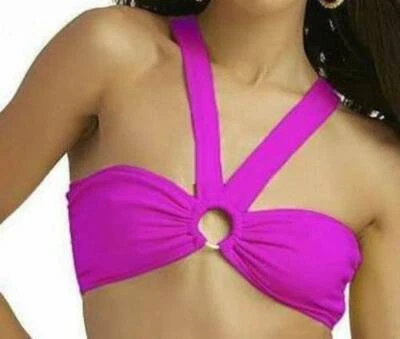 Nicki Minaj Halter Crop Bralette Top O-Ring Rosa Jr Meninas Feminino-tamanho XL - Imagem 1 de 4
