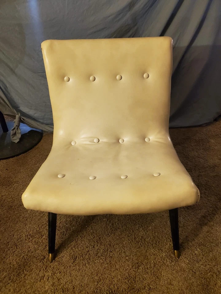 Silla Scoop Vintage 1940 Con Etiqueta Original Fabricante Podemos Discutir Envío Foto 1 de 4