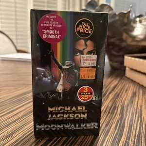 Michael Jackson Moonwalker VHS Smooth Criminal BRAND NEW FACTORY SEALED - Picture 1 of 6