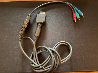 Nintendo Gamecube Official D-Terminal Cable + Component Adapter DOL-009 - Image 1 of 3