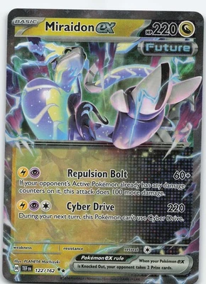 Miraidon ex 122/162 Double Rare Holo SV05: Temporal Forces NM Pokémon - Image 1 of 2