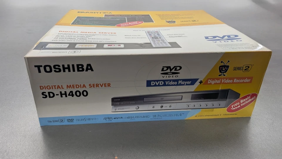 Toshiba TiVo HDD Gravador/DVD Player SD-H400 - Novo em folha lacrado novo na caixa - Imagem 1 de 4