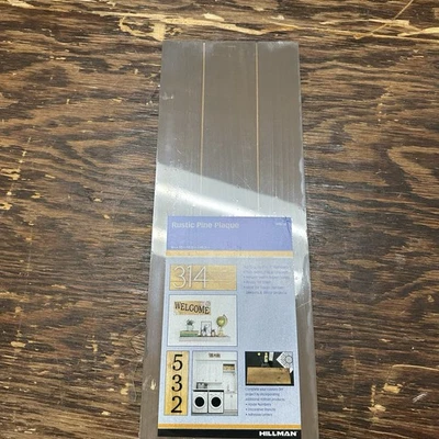 Hillman 848712 Rustic Pine Address Plaque 6”x17” New - Image 1 of 4