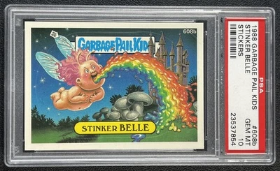 STINKER BELLE PSA 10 1988 TOPPS GARBAGE PAIL KIDS GPK #608B STICKERS STICKER 854 - Image 1 of 2