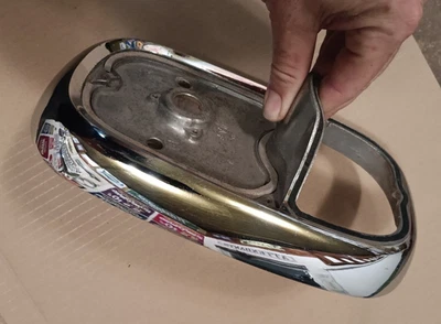 52 53 54 55 Nash luz trasera bisel muy bonito cromo ¿NUEVO? Statesman Ambassador Foto 1 de 4