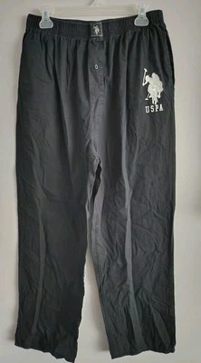 US Polo Assn Men's 100% Cotton Pajama Pants Black Size XL - Image 1 of 4
