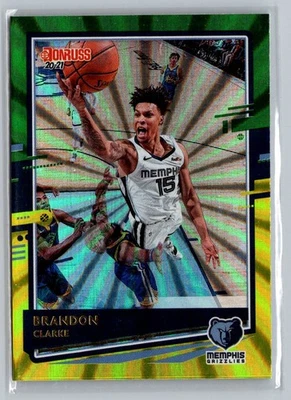 2020-21 Panini Donruss #192 Brandon Clarke Green/Yellow Lazer - Image 1 of 2