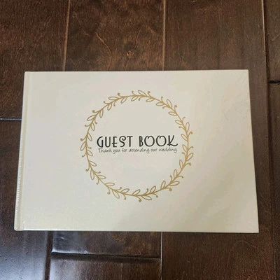 Libro de invitados de boda | Registro de invitados perfecto para firmas y mensajes NUEVO SELLADO Foto 1 de 4