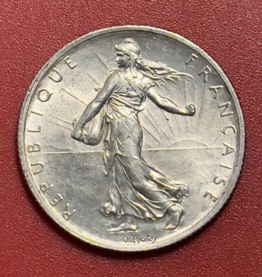 Francia 1899 2 francos de plata, París, AU, posiblemente BU. Foto 1 de 3