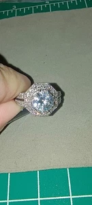 14 Karat Weißgold Ring. - Bild 1 von 18