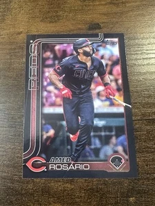 2025 Topps Series 2 BLACK PARALLEL Amed Rosario 57/74 Reds - Picture 1 of 2