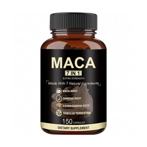 7 IN 1 Maca Root Capsules -with Ashwagandha, Ginseng, Tribulus etc - Picture 1 of 9