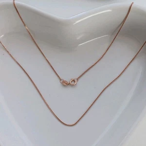 18K Rotgold Fuchsschwanz Kette Halskette Größe 18 cm NEU Au750 leicht neu - Bild 1 von 4