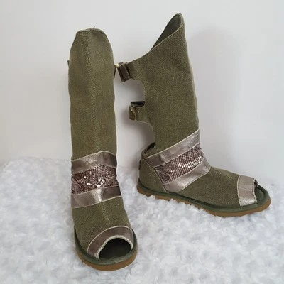 Australia Luxe Mujer 5 Gladiador Bota Sandalias Sherazade Hebilla Punta Abierta Mad Max Foto 1 de 4