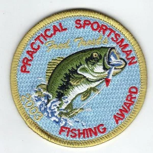 2003 FRED TROST FISHING PATCH-MICHIGAN DEER-BEAR-TURKEY-ELK-MOOSE-FISH-ONTARIO - Picture 1 of 1