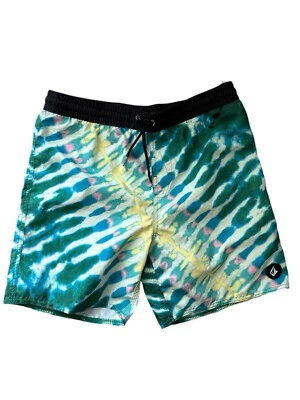 Volcom Beach Bunch Trunks Rad Style Multicolor Printed Board Shorts Pool Swim M - Image 1 of 4