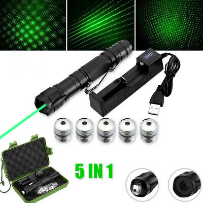50Miles Green Laser Pointer Pen Rechargable Lazer Visible Beam Torches Charger • 11.85£