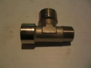 Legris 0917 00 21-Lauf-T-Shirt, 1/2"" Stecker BSPT x 1/2"" Buchse BSPP Rohr beschichtet Messing - Bild 1 von 1