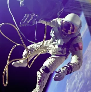 Astronaut Ed White erster amerikanischer Spacewalker Gemini Programm 12 x 12 FOTOGRAFIE - Bild 1 von 1
