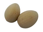 20 Wooden Eggs solid decoupage plain clean craft beech wood 4.6 x 3 cm /J01
