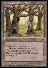 4x Havenwood Battleground Fallen Empires MtG Magic Land Uncommon 4 x4 Cards