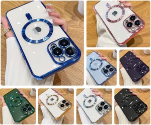 Farben Schutzhülle Stoßfeste Abdeckung für iPhone 15 14 13 mit Kamera Objektiv Cover - Bild 1 von 7
