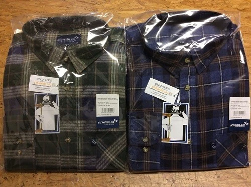 SCHEIBLER WORKWEAR Arbeitshemd Hemd extra lang 105 cm Gr.S 37/38 100% Baumwolle Flanell Karo NEU