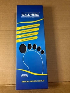 Medical Orthotic Insoles Comfort And Support Men 7-7.5 Woman 9-9.5 Walk Hero - Imagen 1 de 4