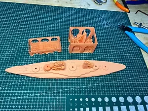 1/700 Italian Leonardo da Vinci Battleship (Waterline/Full Rumpf) 3D Printed Kit - Bild 1 von 8