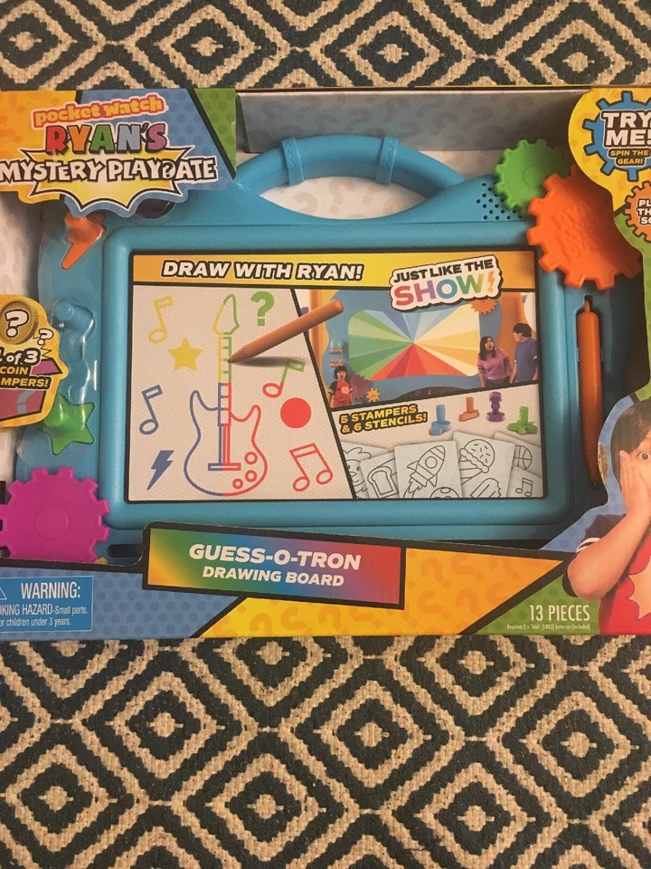 Reloj Bolsillo Ryan's World Ryan's Mystery Playdate Guess-O-Tron Tablero de Dibujo Foto 1 de 1