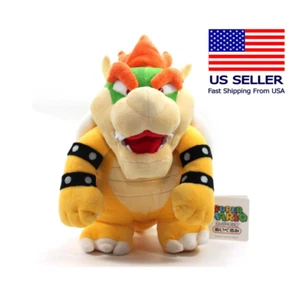Super Mario Bowser Peluche Giocattolo Imbottito Animale - 10" - Foto 1 di 5
