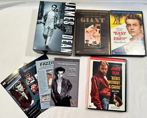 James Dean 2005 DVD Collection Rebel Without a Cause East of Eden and Giant - Imagen 1 de 8