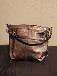 Coach Brooke F17165 Hobo Soft Pebbled Bronze Leather Handbag Purse Satchel Bag - Bild 1 von 12