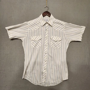 Mens Diamond Ranchwear Short Sleeve Western Peral Snap Shirt Size 15 1/2 - Picture 1 of 6