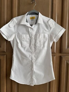 JET STREAM Womens Uniform Pilot Shirt ~ Size 6 ~ Short Sleeve ~ Epaulets - Picture 1 of 15