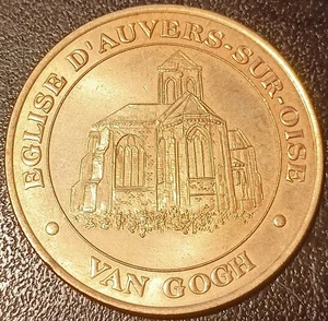 Médaille touristique - Eglise d'Auvers-Sur-Oise (95) Val d'Oise 1998 ! 95ASN/1 - Foto 1 di 2