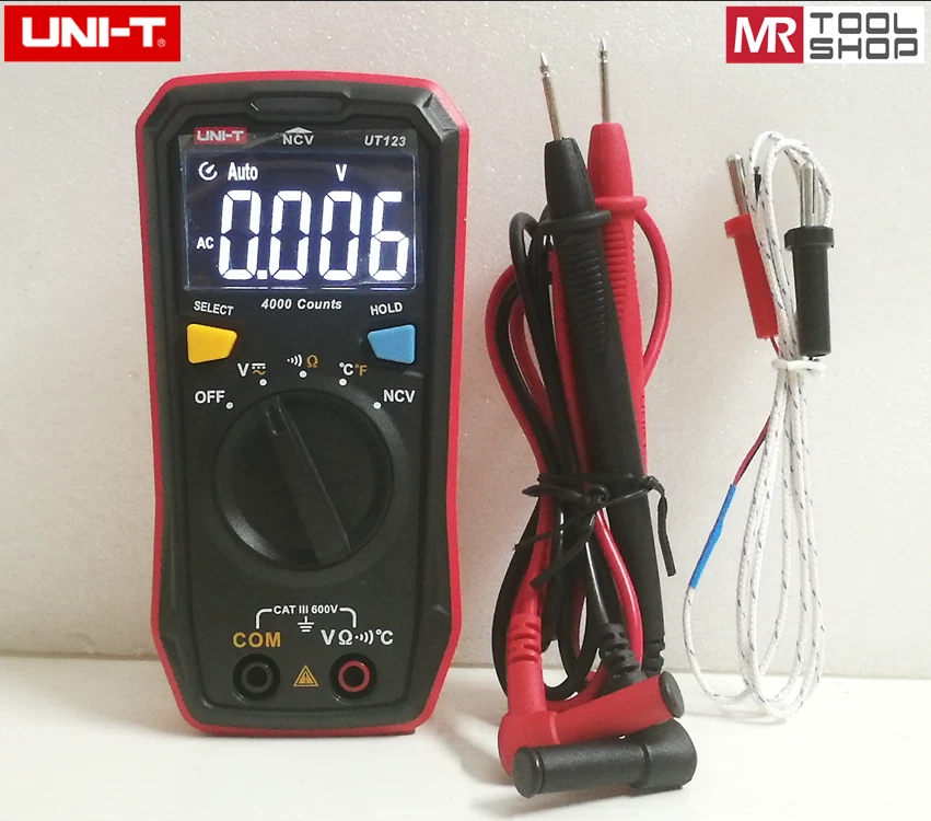 UNI-T Mini Digital multimeter AC DC Voltmeter Resistance NCV Tempreture Tester - Bild 1 von 4