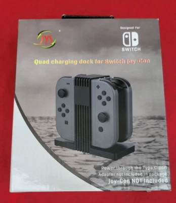 JYS 4in1 Ladestation Dockingstation Charger für Nintendo Switch Joycon-Controller