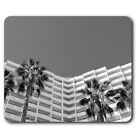 Rectangle Mouse Mat BW - Art Deco Hotel Architecture  #43868