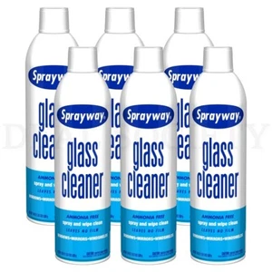 Sprayway Ammonia Free Glass Cleaner with Foaming Spray 19oz Lot of 6 - Picture 1 of 3