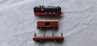 Kienel Eisenbahn DDR Holzspielzeug Lok Mit 2 Waggons • 70€